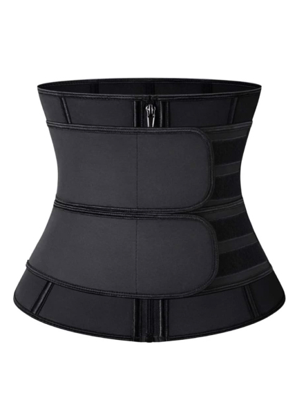 Elastic Zipper Design Sweat Belt Shapewear Waist Trainer Corset